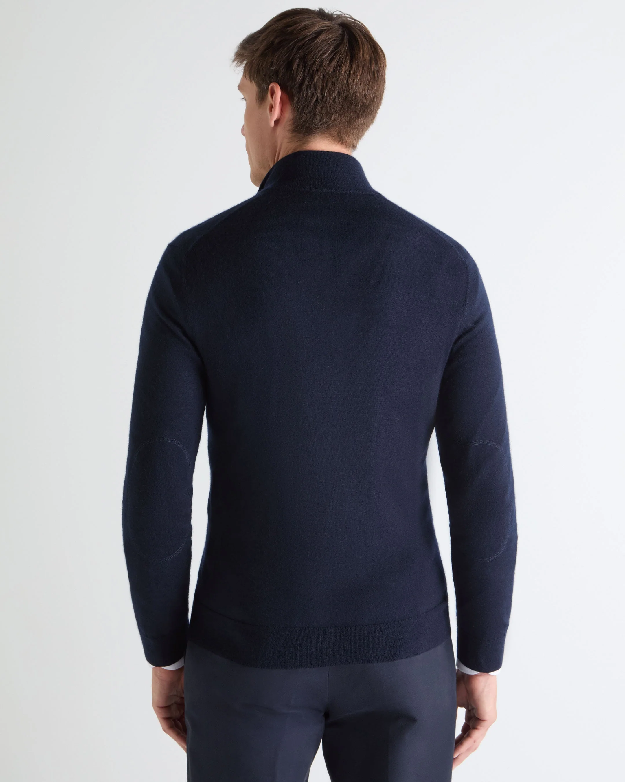 TUCCI SUPERFINE FULL ZIP Navy Blue