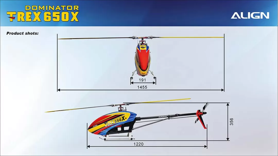 Align T-REX 650X Electronic RC Helicopter Kit RH65E02X / Super Combo RH65E01X / F3C Super Combo RH65E03X