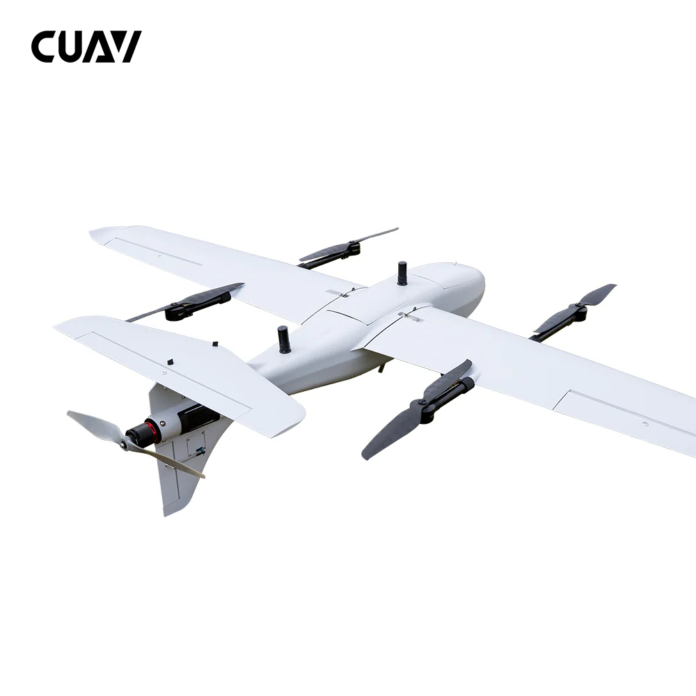 CUAV Raefly VT240 pro VTOL - 310KM Cruising Range 2KG Payload 4 Hours 2438mm Wingspan ArduPilot  Carbon Fiber Light Electric VTOL VUA Fixed Wing Airplane Drone for mapping surveying inspection