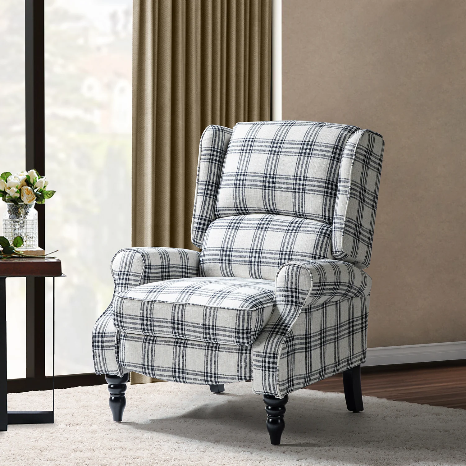 Asikli Manual Recliner in Black