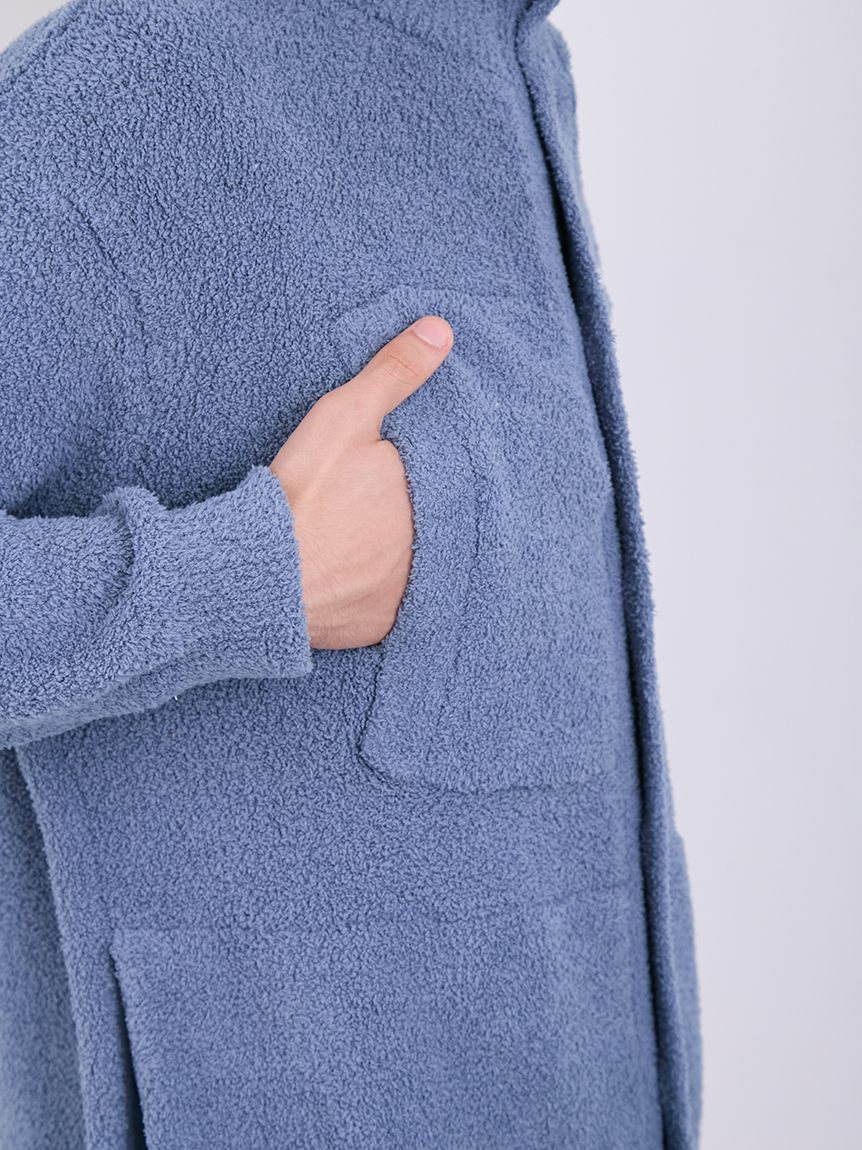 Mens Powder Gelato Monster Button-Front Lounge Cardigan