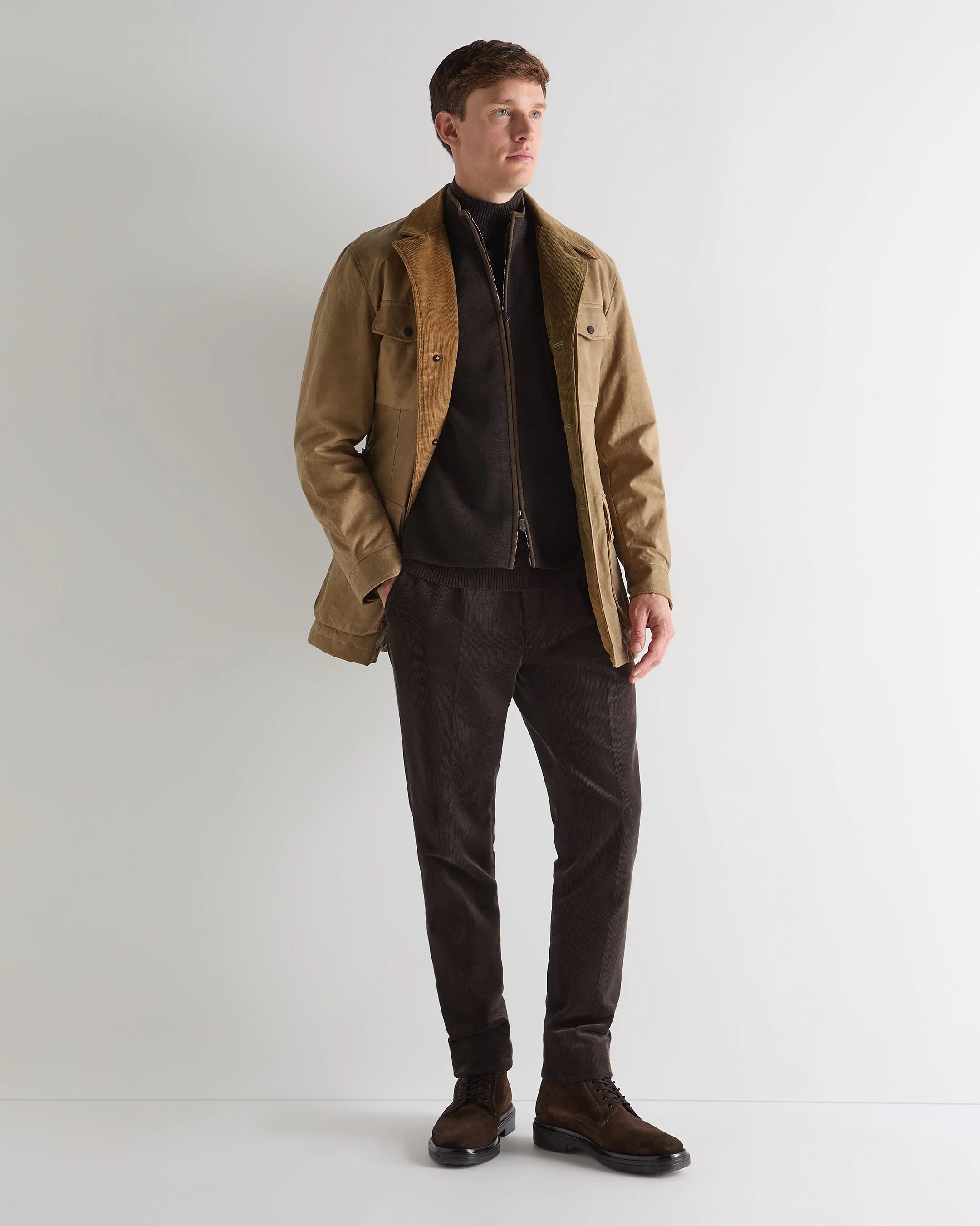 Men's Shaftesbury Cashmere Gilet Chocolate Brown