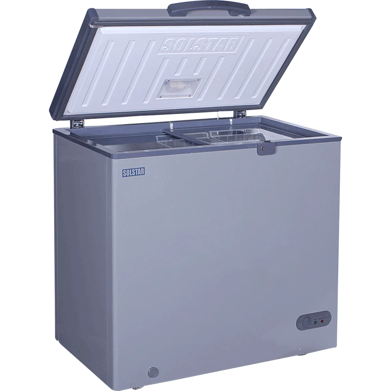 Dynastar CF280SL 220 volts chest freezer silver deep freezer 220v 250 volt 50 hz 280 liters