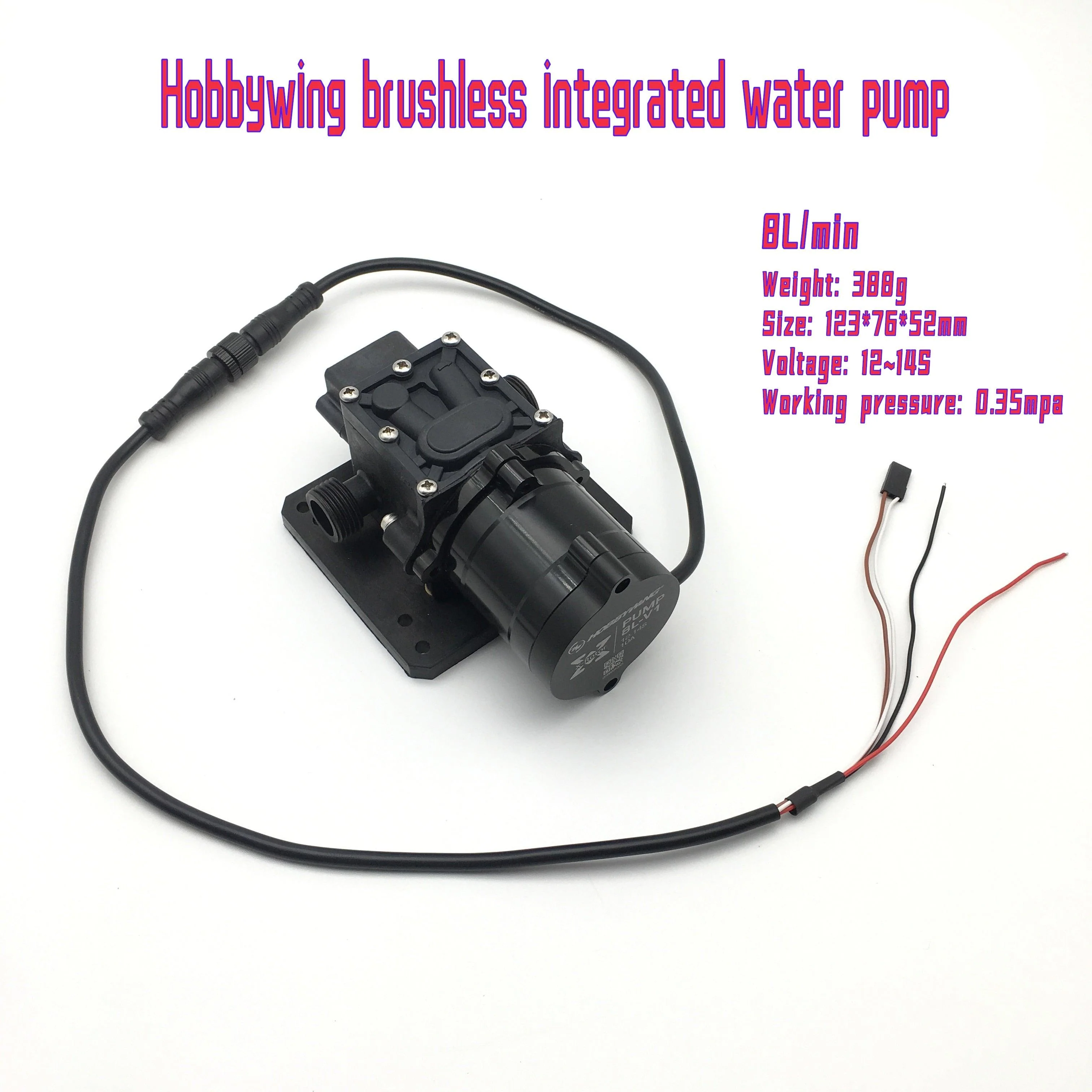 Agricultural drone Spray System -  Pressure Nozzles, hobbywing 5L 8L Brushless Water Pump Built-in ESC for 25kg 16kg 10kg for Agricultural drone