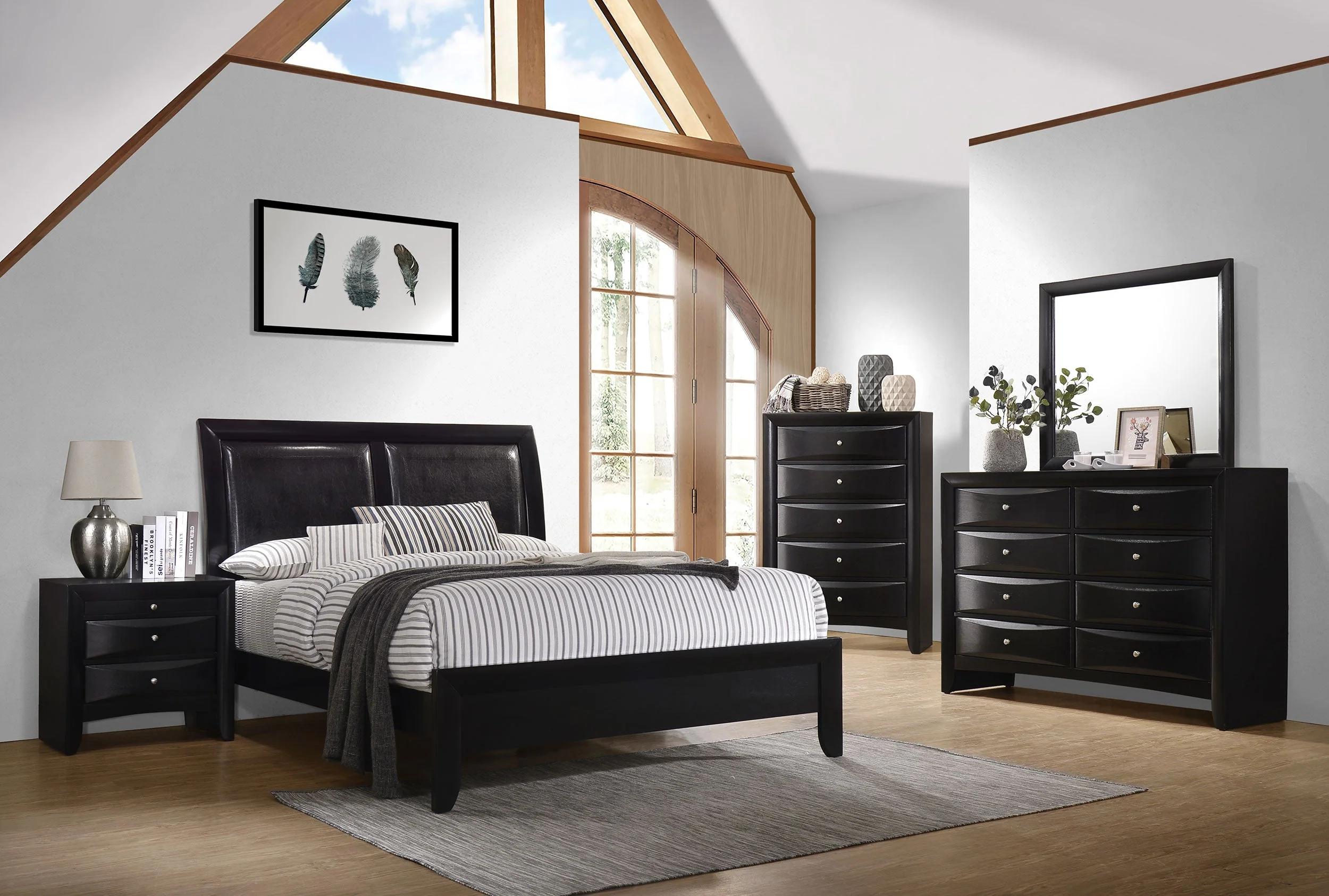 Briana  California King Bedroom Set Black