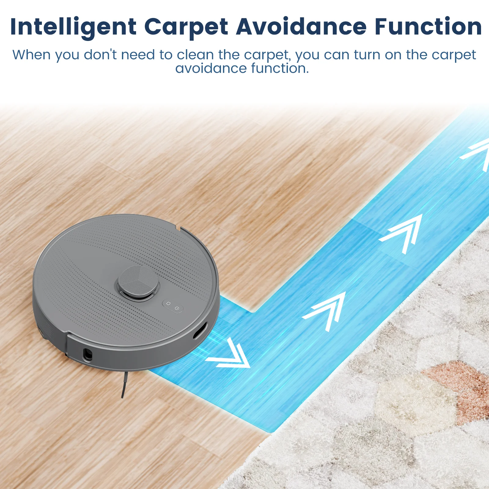 AIRROBO T25+ Robot Vacuum and Mop Cleaner - Self-Empty, 5500Pa Suction, Ultrasonic Carpet Detection