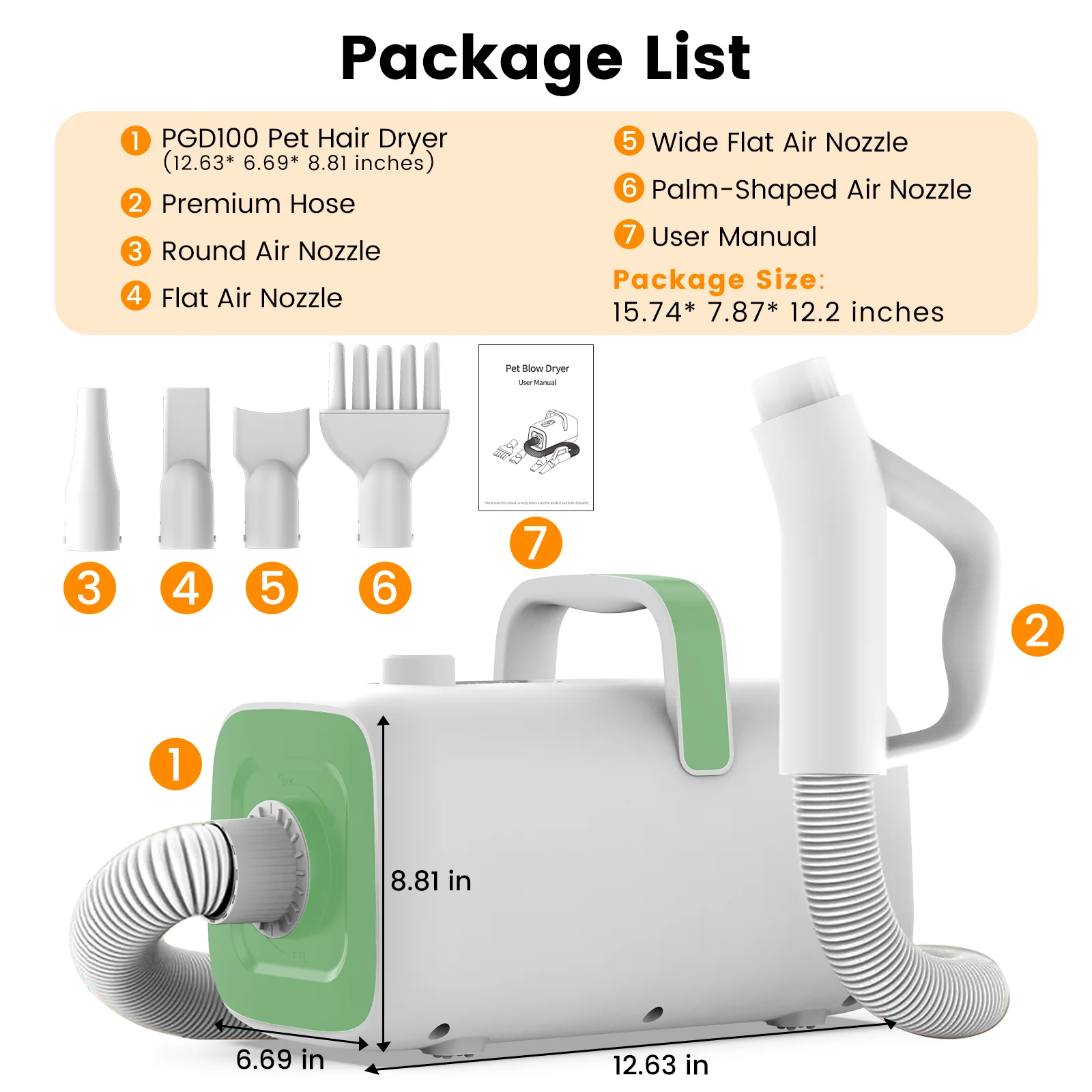 AIRROBO PGD100 | All-in-one Pet Grooming Dryer