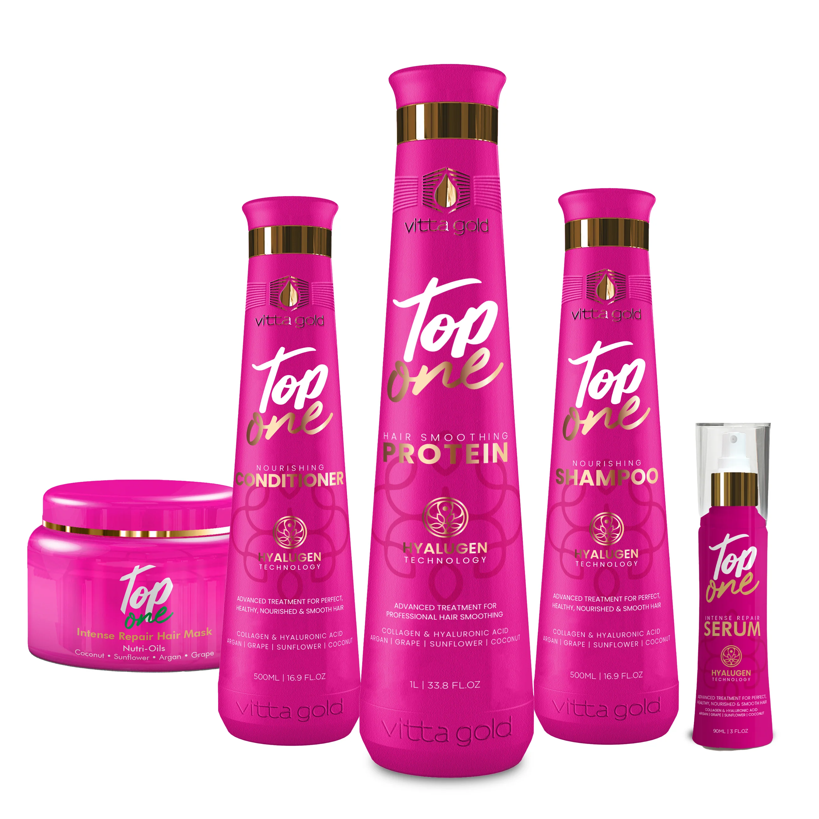 Top One™ Hyalugen Hair Straightening Treatment Set