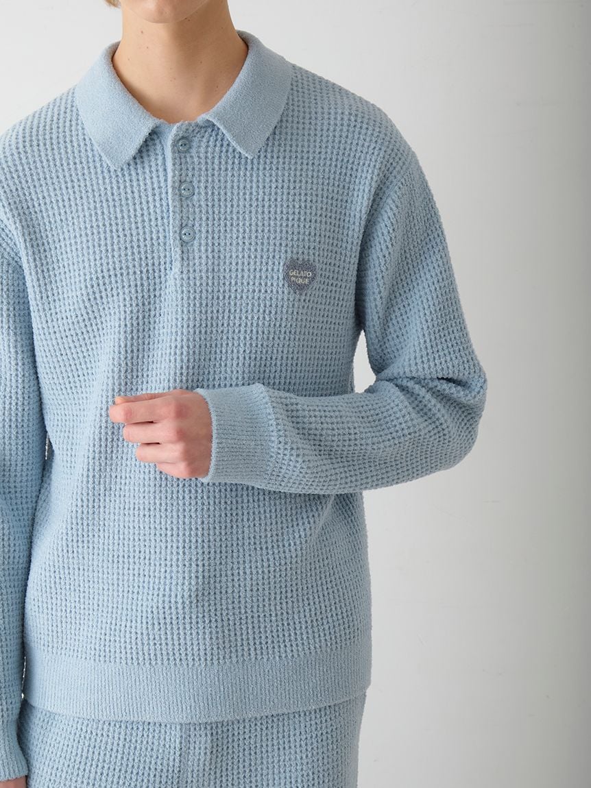 Men's Waffle Heart Sagara Knit Shirt