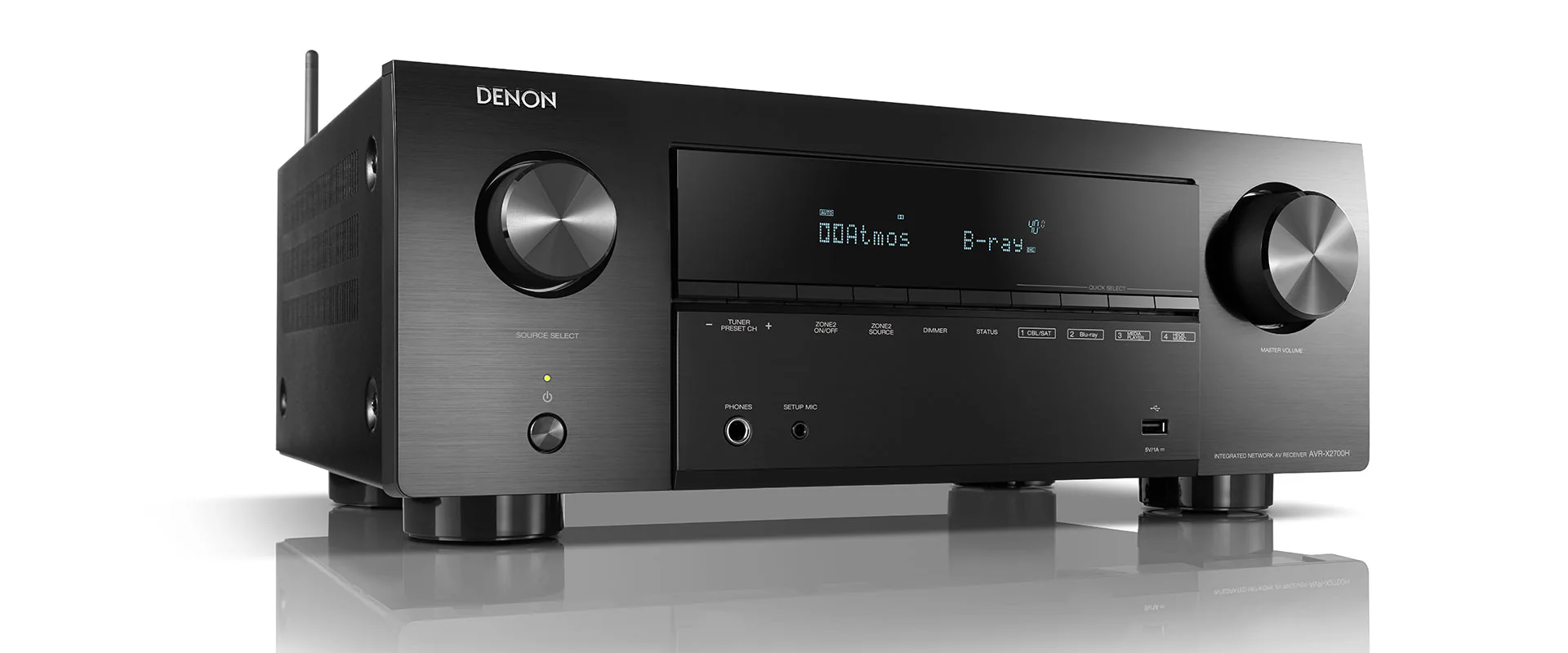 Denon AVC-X2700H 220 volt AV Receiver amplifier 7.2 Channel 8k bluetooth HEOS 220v 240 volt