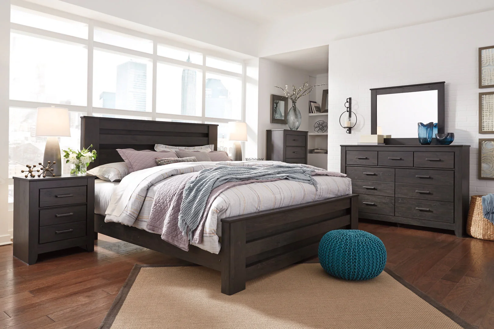 Brinxton Grey Panel Bedroom Set