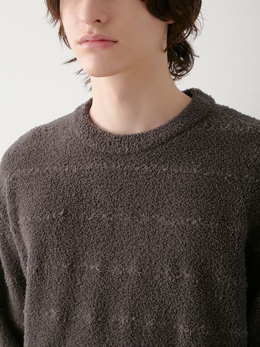 Night & Sweets MENS Baby Moco Pique Logo Jacquard Pullover