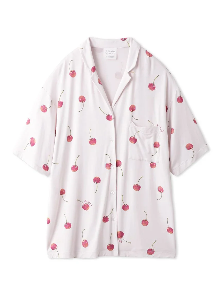 Fruit Pattern Pajama Sleep Shirt