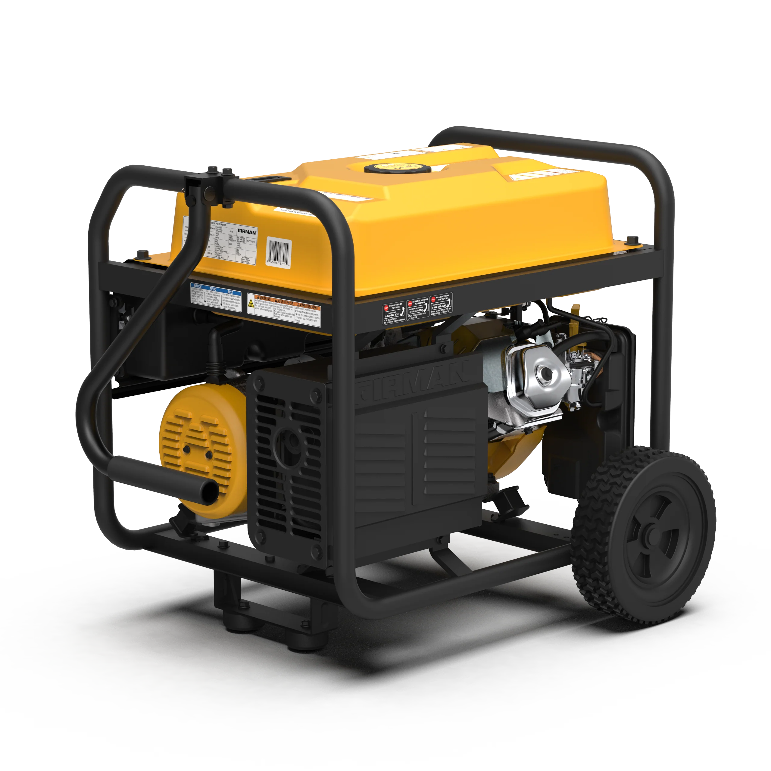 Gas Portable Generator 8375W Recoil Start 120/240V With CO Alert