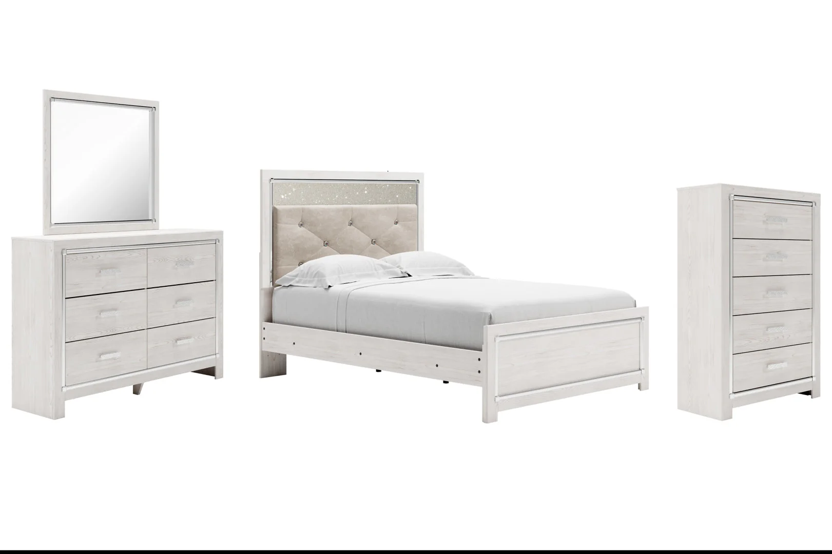 Altra White Panel Bedroom Set