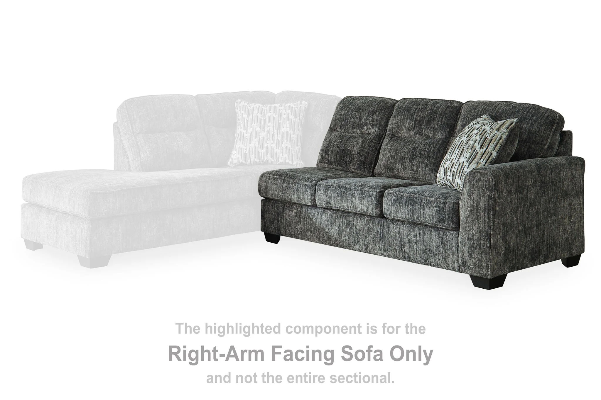 Lonoke - Raf Sofa - Gunmetal