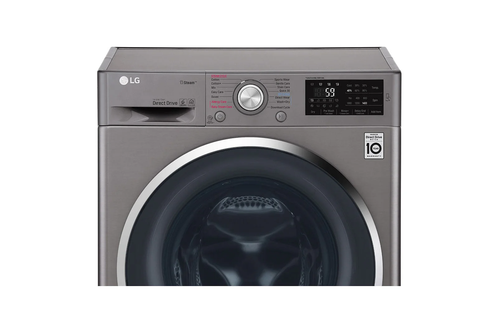 LG F4J5TNP7 6-Motion Direct Drive Front Load Washer for 220 Volts