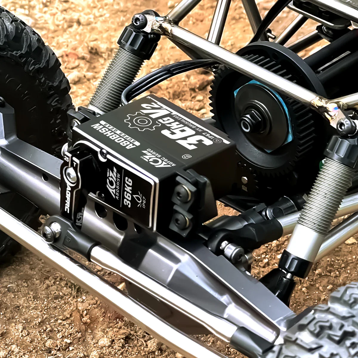 AGFRC A80BHSW V2 - 36KG Waterproof  High Torque Hi-Speed Brushless RC Steering Servo Motor For 1/10 Off Road RC Car Truck Airplane