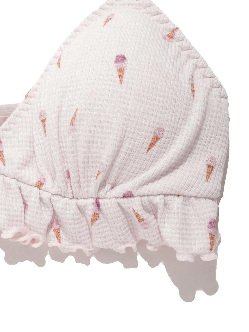 Ice Cream Waffle Bra & Underwear Set