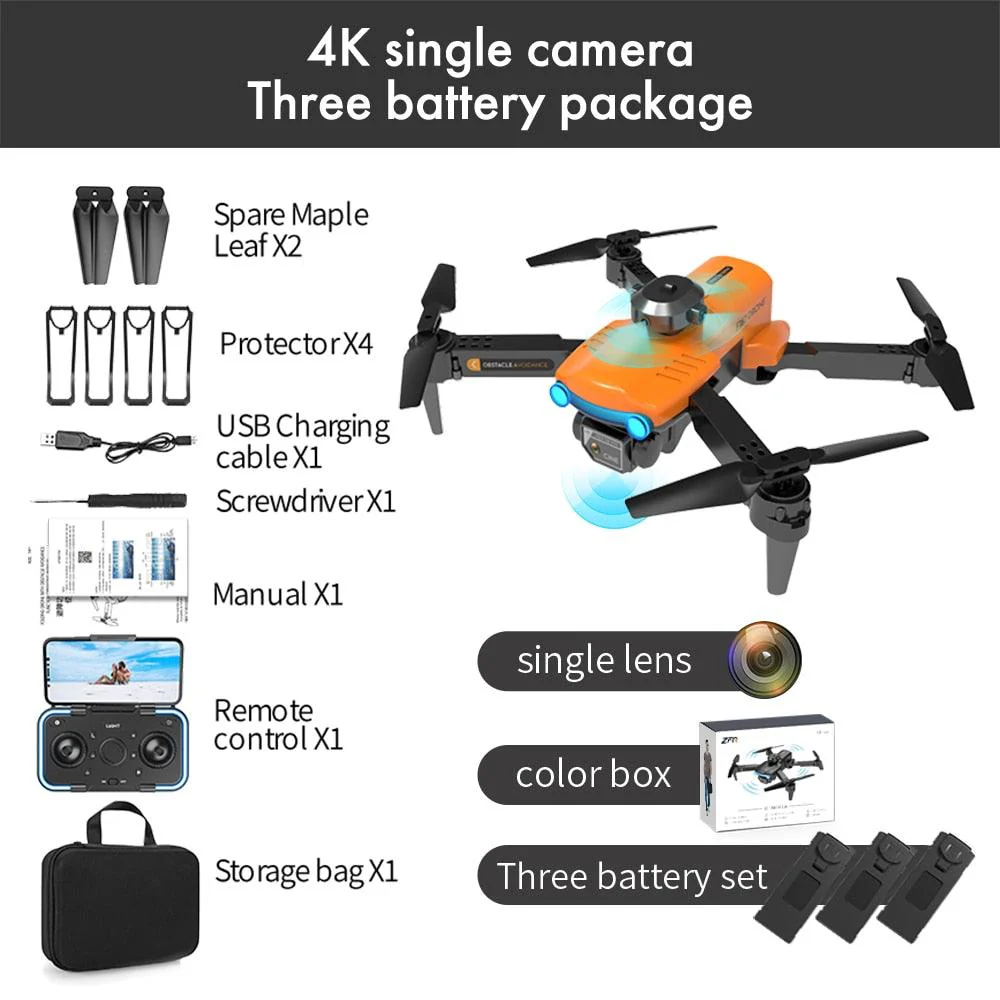 2024 New F187 Pro Drone - 4K HD Dual Camera Fixed Height Obstacle Avoidance 2.4Ghz Wifi Fpv Foldable Quadcopter RC Dron Toys Gifts