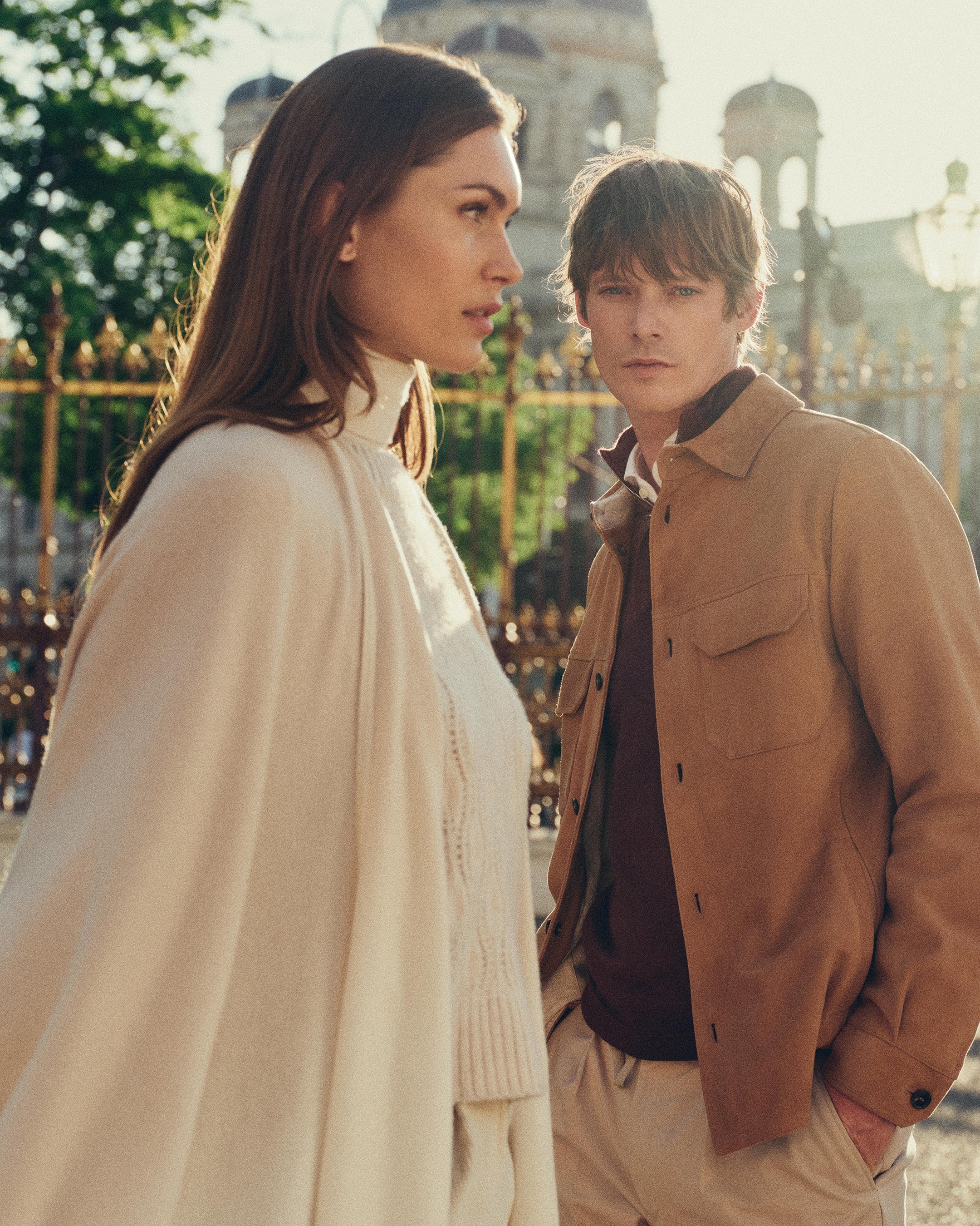 Men's Bridgehampton Suede Jacket Tan Brown