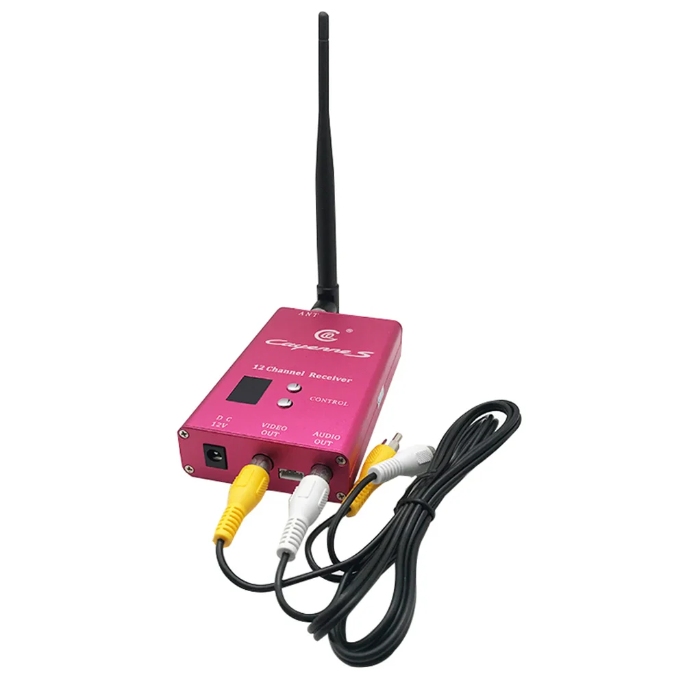 1.2G 8W 6CH VTX / 12CH VRX - Wireless Analog Transmitter Receiver Audio Video Transmission System for RC Models Drone/ Quadcopter