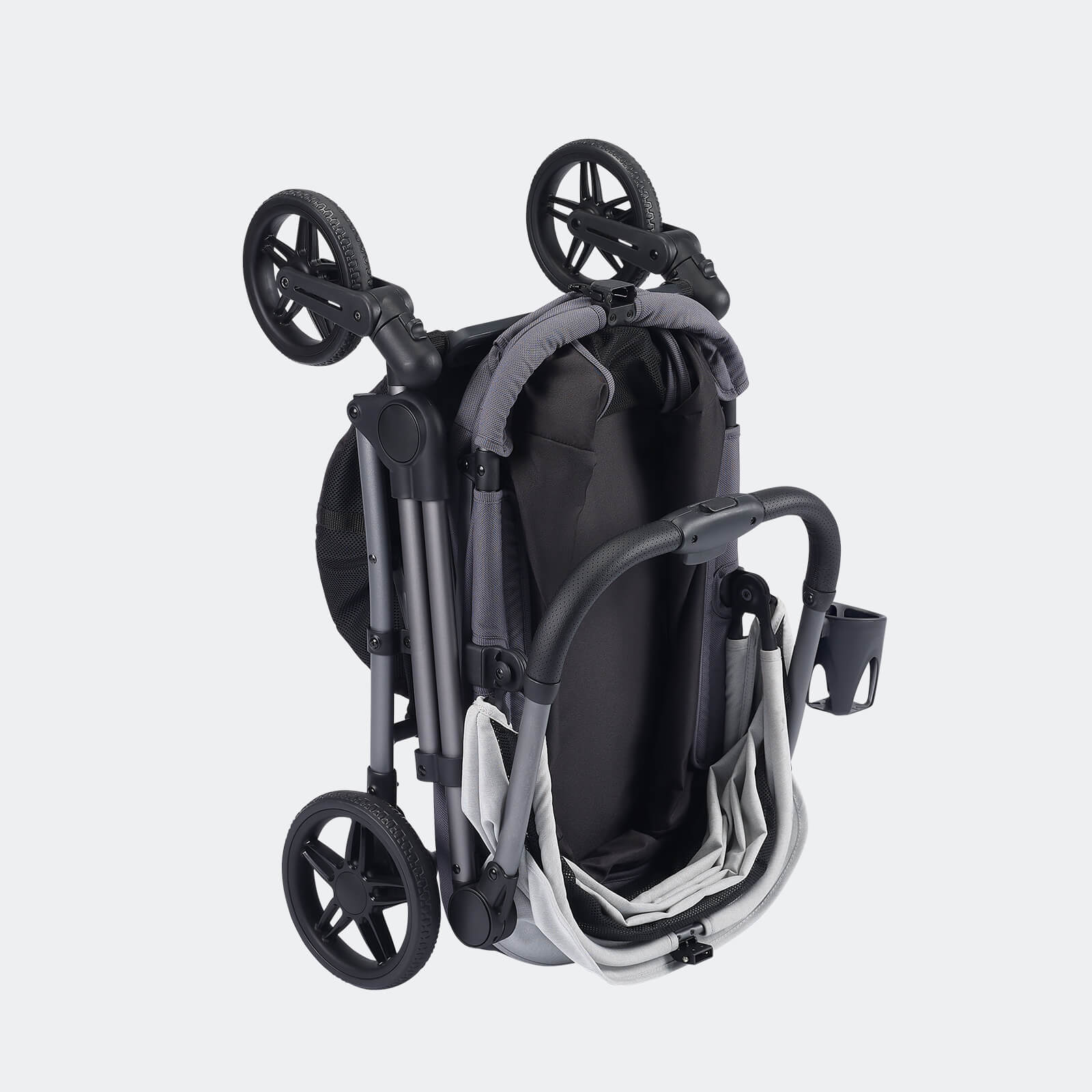 Maxi Deep Carriage Pet Stroller with Puncture-Free EVA-Rubber Wheels
