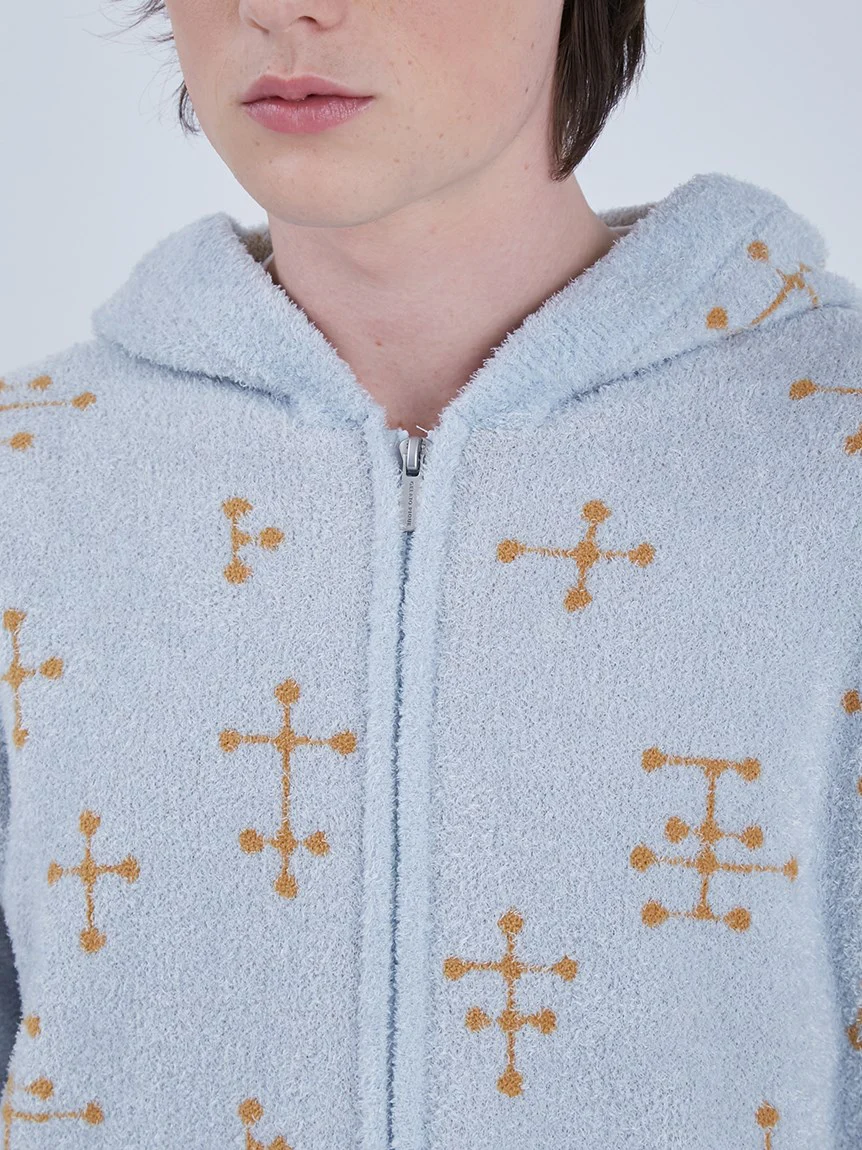 EAMES MENS Smoothie DOT PATTERN Jacquard Parka Hoodie