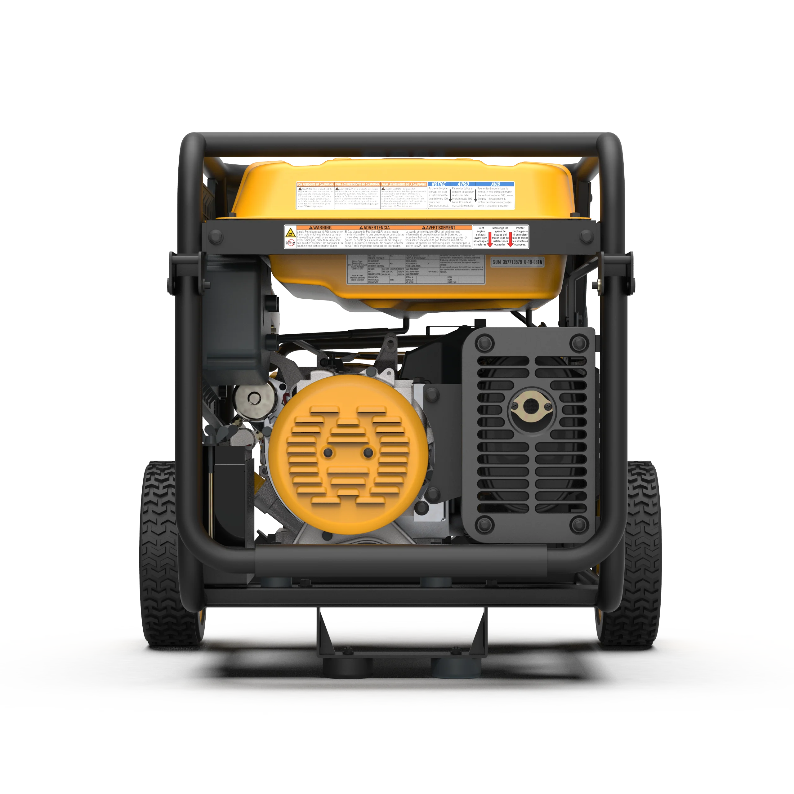 Dual Fuel Portable Generator 7500W Electric Start 120/240V