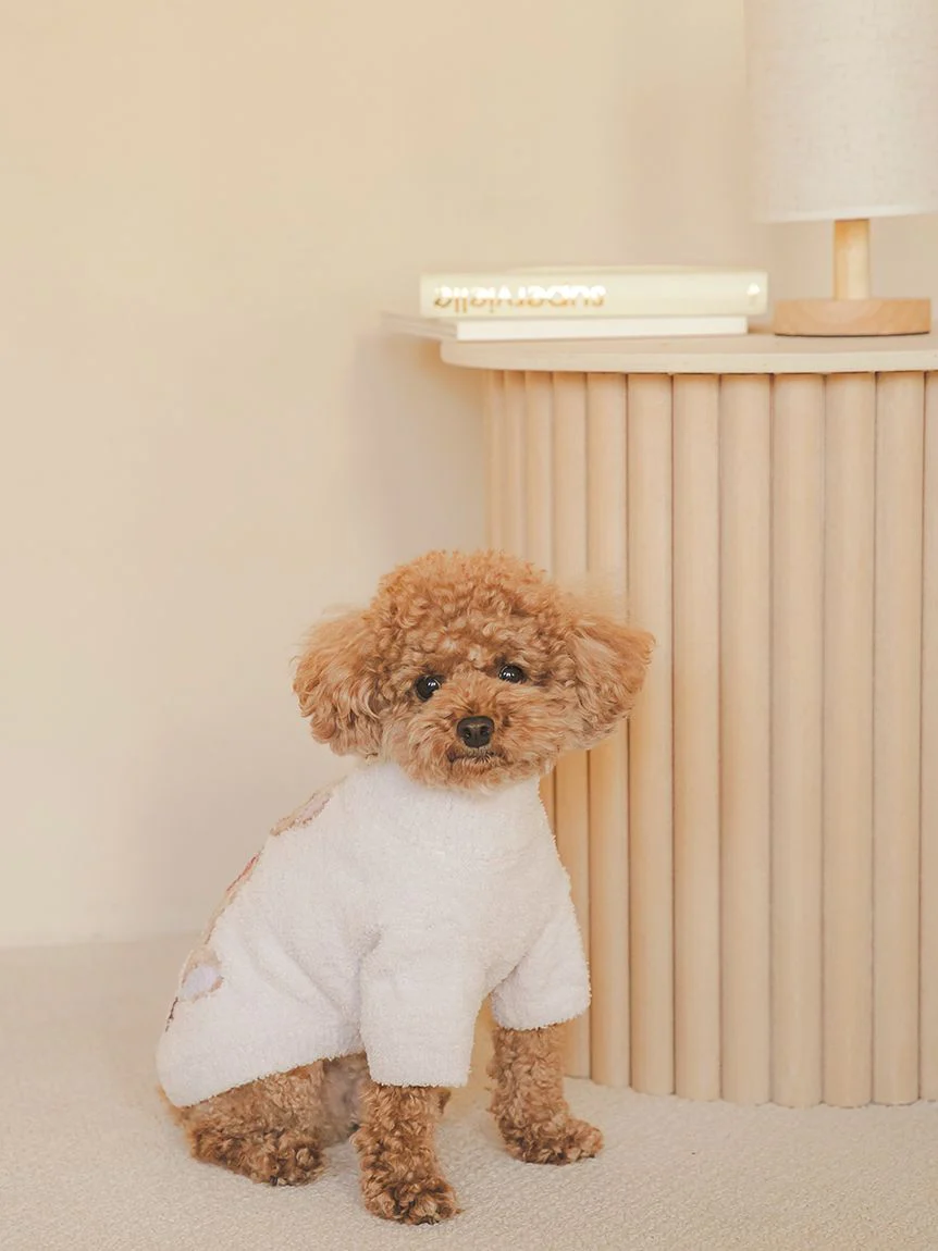 CAT&DOG Heart Bear Jacquard Pet Clothes