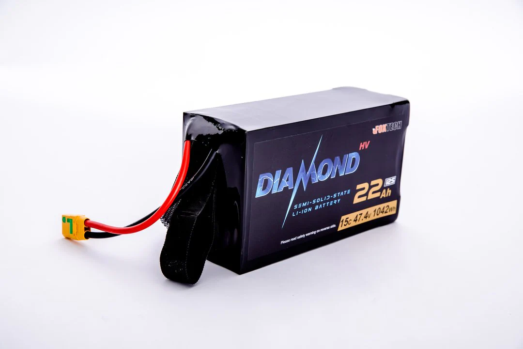 Diamond HVT 12S 47.4V 22Ah 35Ah 44Ah 67Ah 88Ah 134Ah 4.45V/Cell -40℃~60℃ Ultra-Low Temperature Semi Solid State Li-ion Battery for Drone
