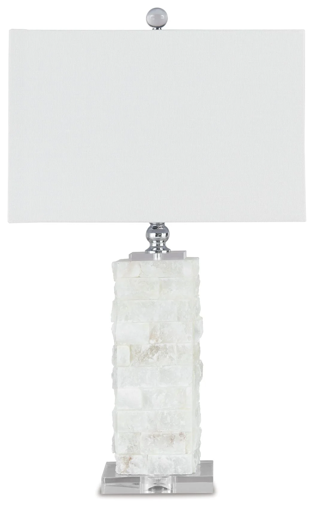 Malise - Alabaster Table Lamp  - White