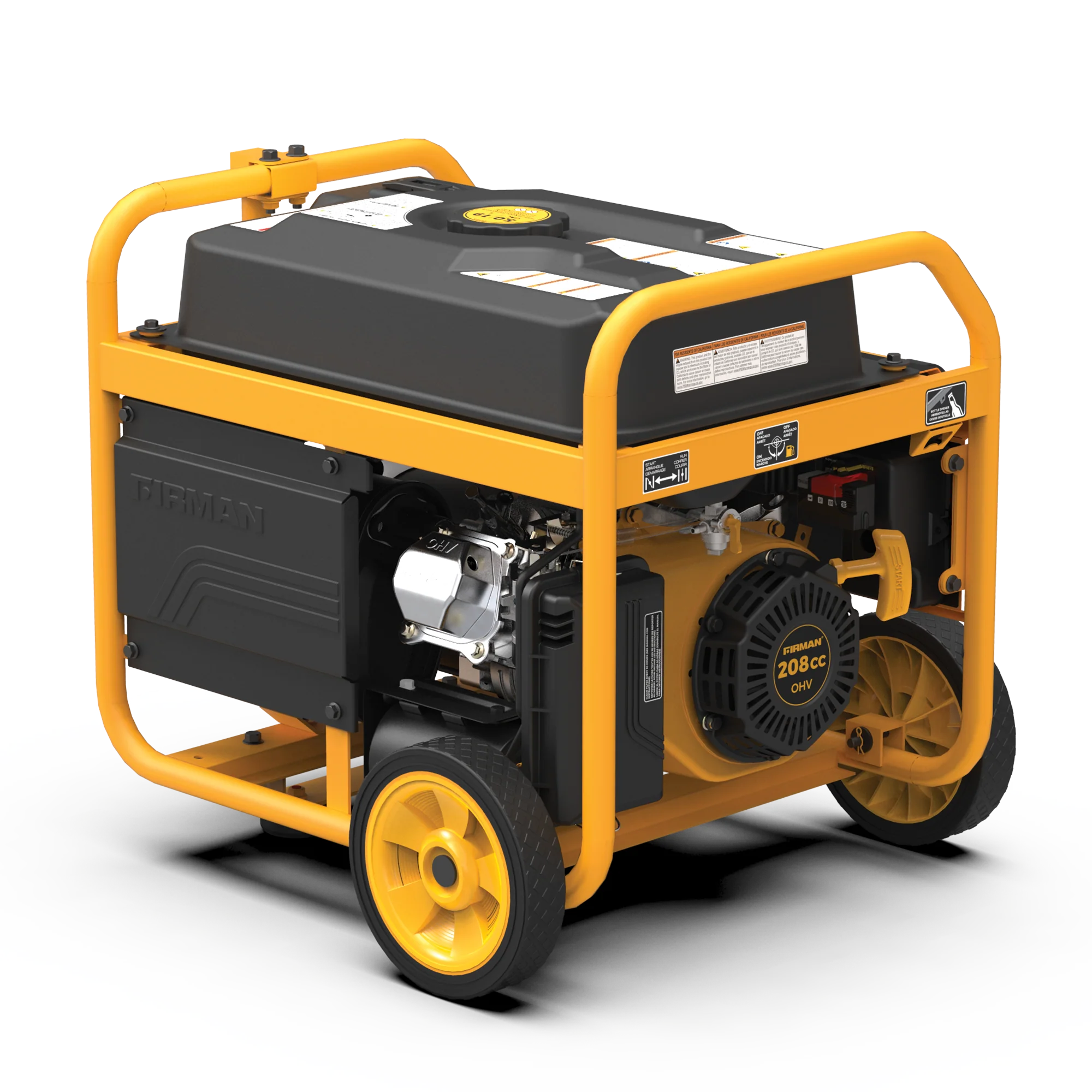 Gas Portable Generator 4550W Remote Start 120/240V with CO alert