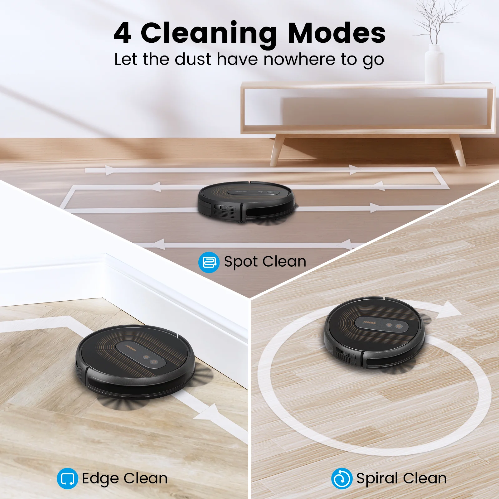 AIRROBO®G50 Robot Vacuum with Home Mapping,2800 Strong power,Wi-fi Connect