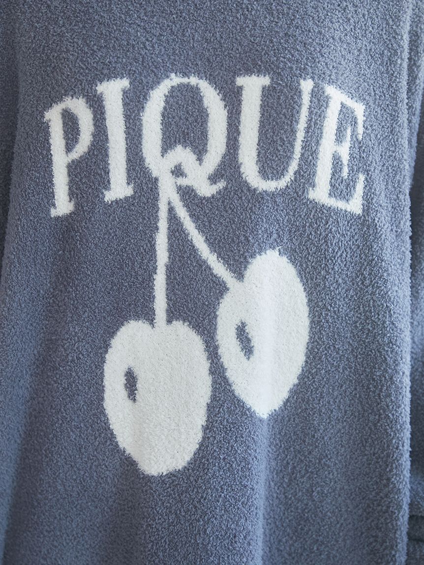 Baby Moco Cherry Jacquard Sweater Dress