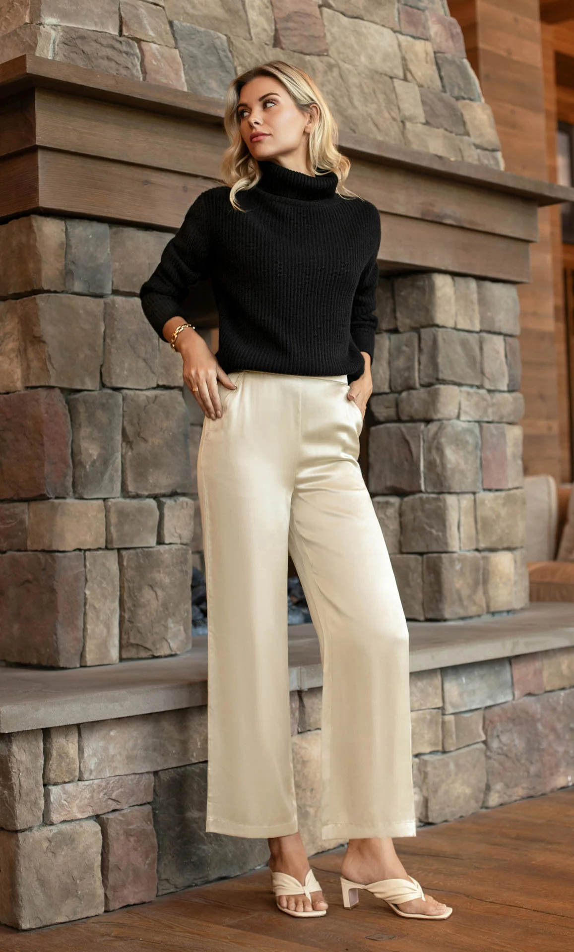 Tessa Cashmere Turtleneck Sweater