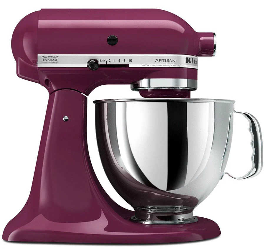 220 Volt KitchenAid 5KSM150PSEBY Artisan Stand Mixer - Boysenberry
