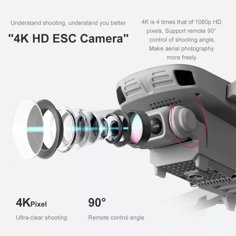 4DRC F8 Drone - 5G HD 4K Camera 2KM Brushless Motor GPS Drone