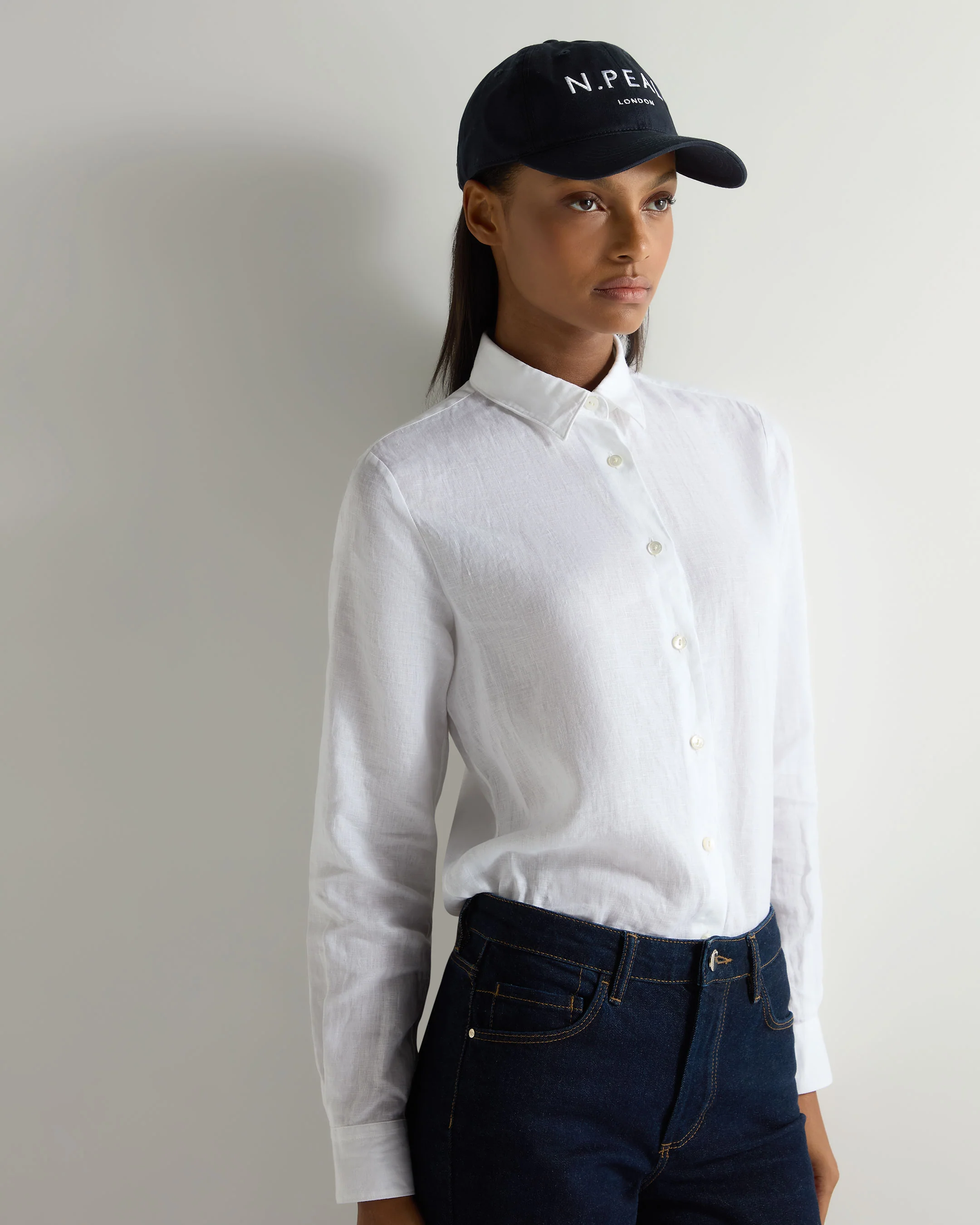 Unisex N.Peal Cotton Cap Navy Blue