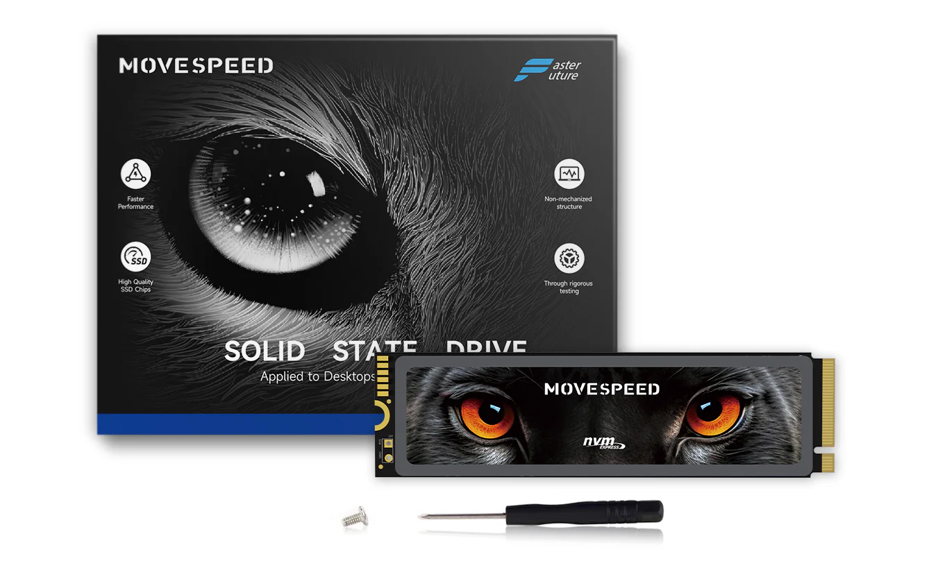 MOVESPEED 7450MB/s SSD NVMe M.2 2280 4TB 2TB 1TB Internal Solid State Hard Disk M2 PCIe 4.0x4 2280 SSD Drive for PS5 Laptop PC