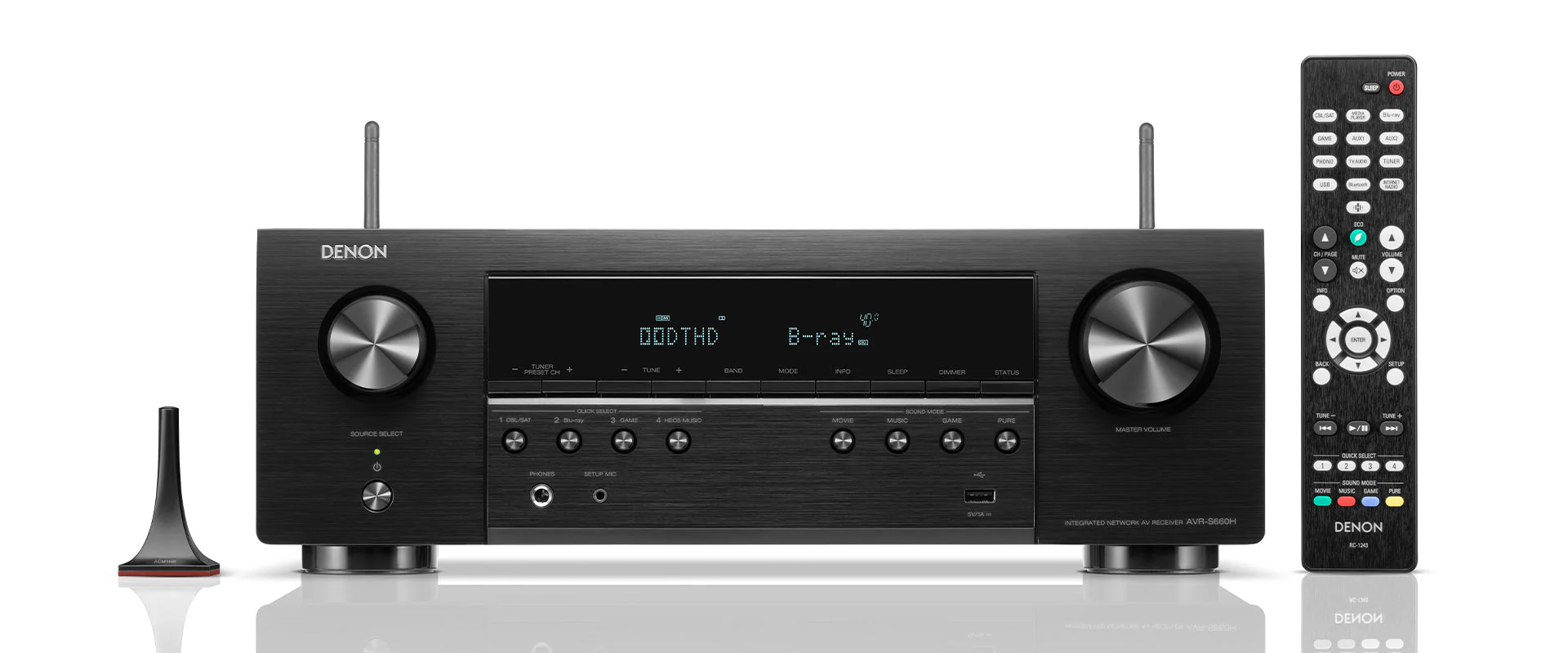 Denon AVR-S660  220 volt 5.2 Channel Bluetooth AV Receiver Amplifier with Built in HEOS 220v 240 volts 50 hz