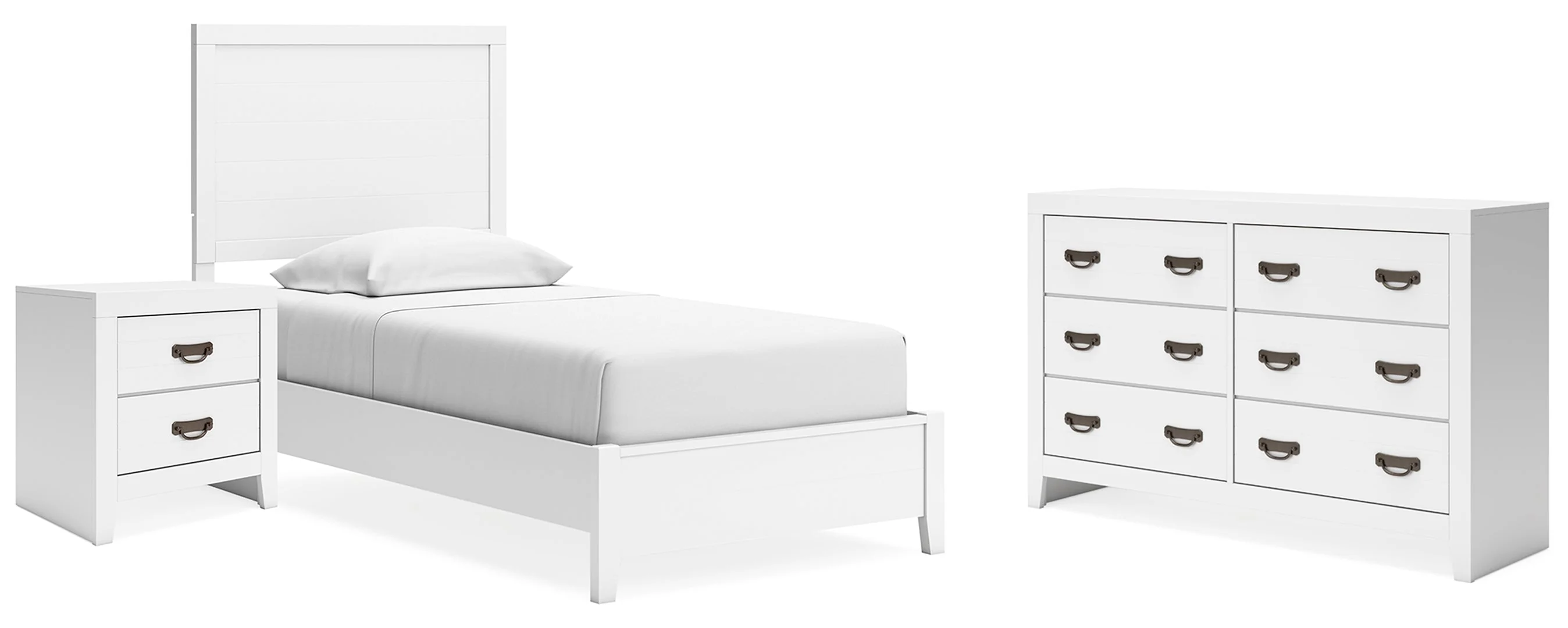 Binterglen White Panel Bedroom Set