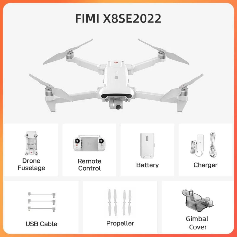 FIMI X8SE 2022 Drone 4k Camera - with GPS professional Quadcopter camera RC Helicopter 10KM FPV 3-axis Gimbal CameraRC Dron New