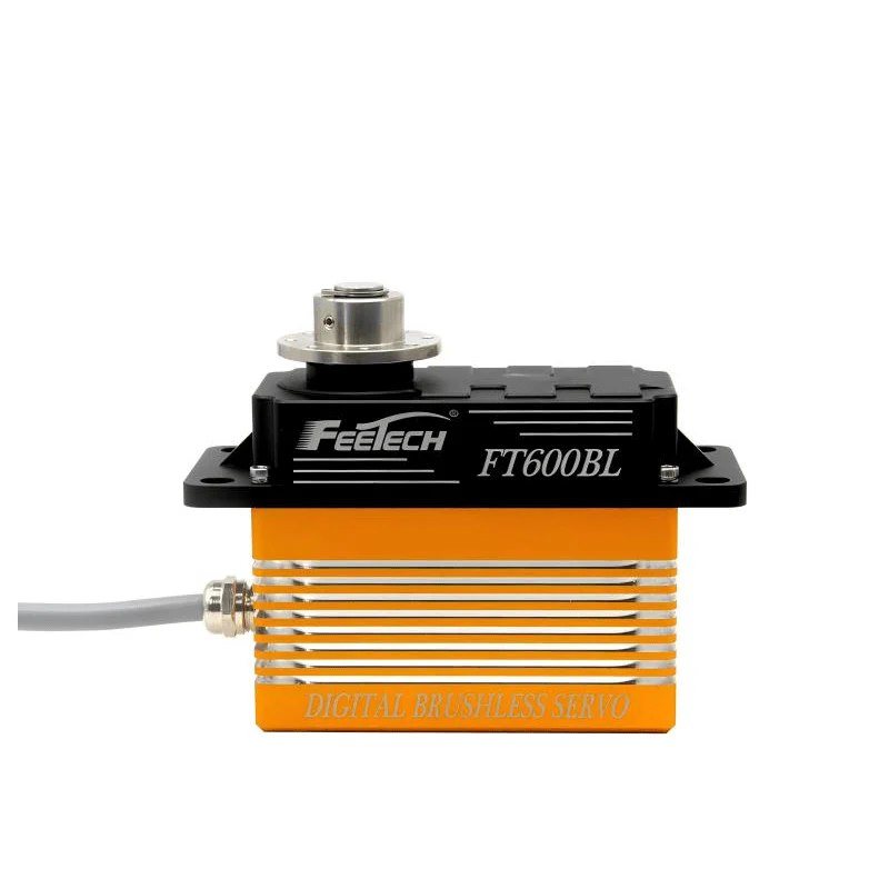 FEETECH FT600B Servo Motor, 24V Brushless, 600kg.cm Torque, 180° PWM Control, Aluminum Case, Steel Gears