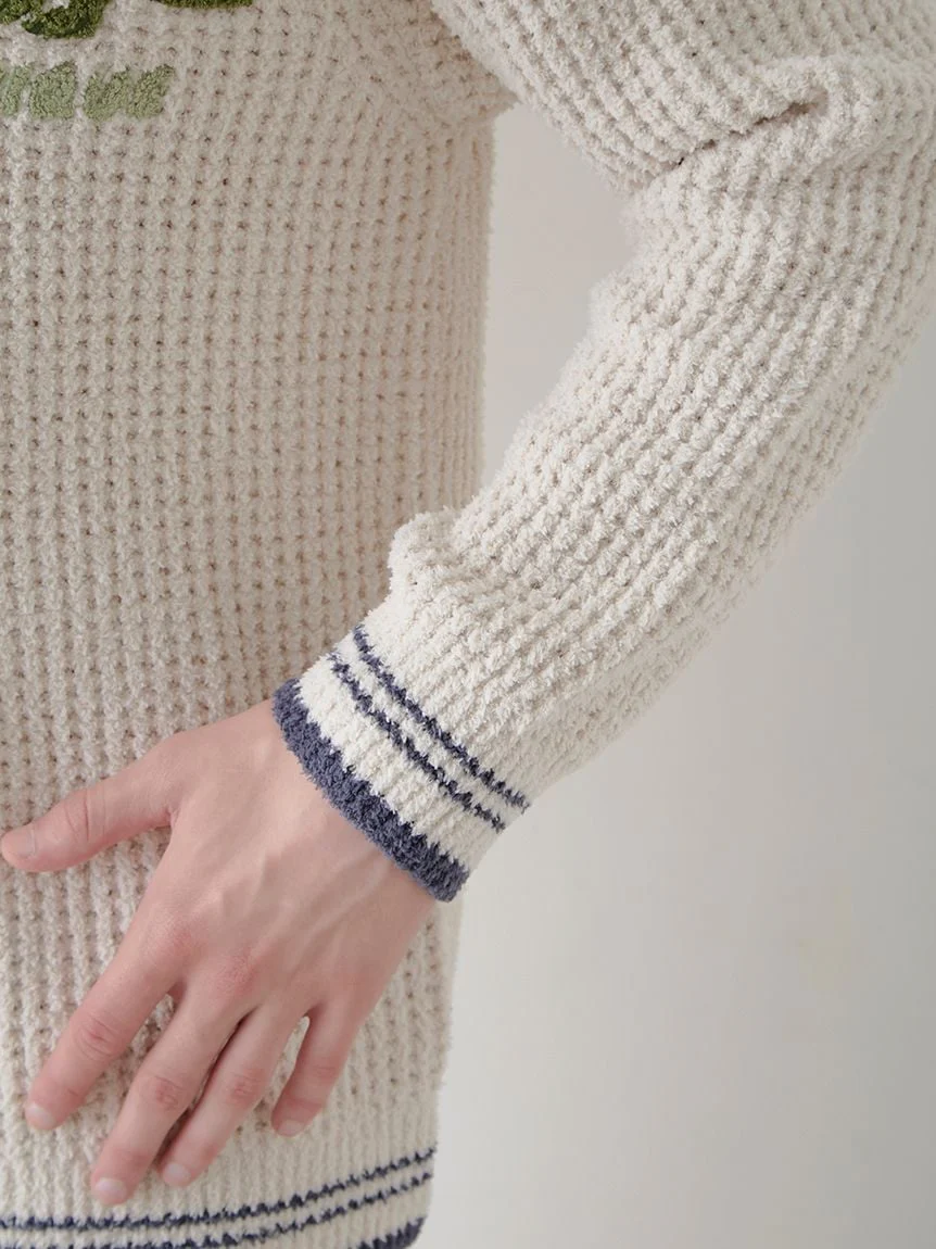 Mens Waffle Dinosaur Pullover