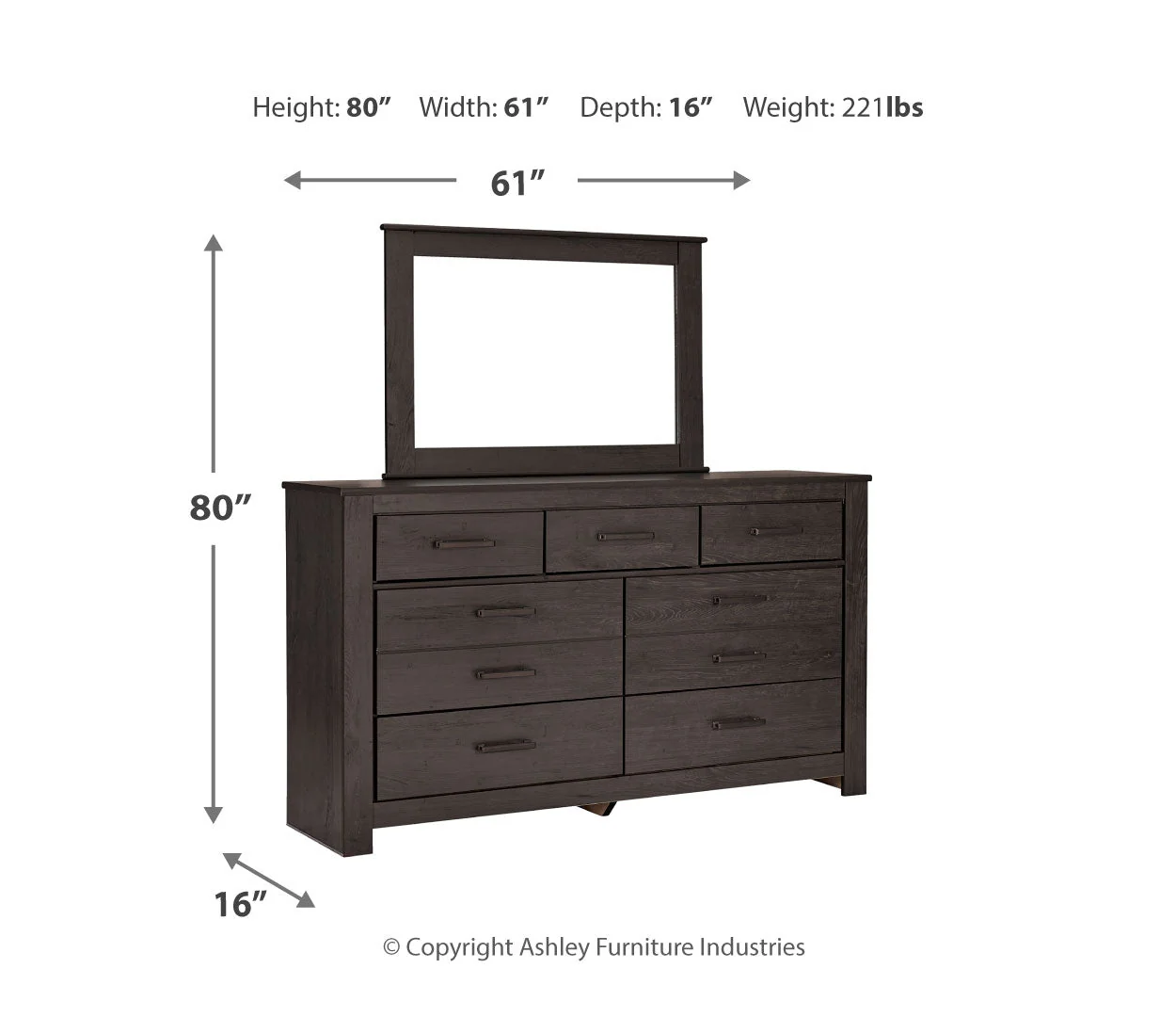 Brinxton Grey Panel Bedroom Set