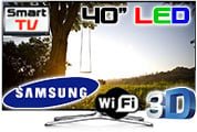 Samsung UA-40F6400 Smart 3D LED Multi System TV 110 220 240 volts pal ntsc