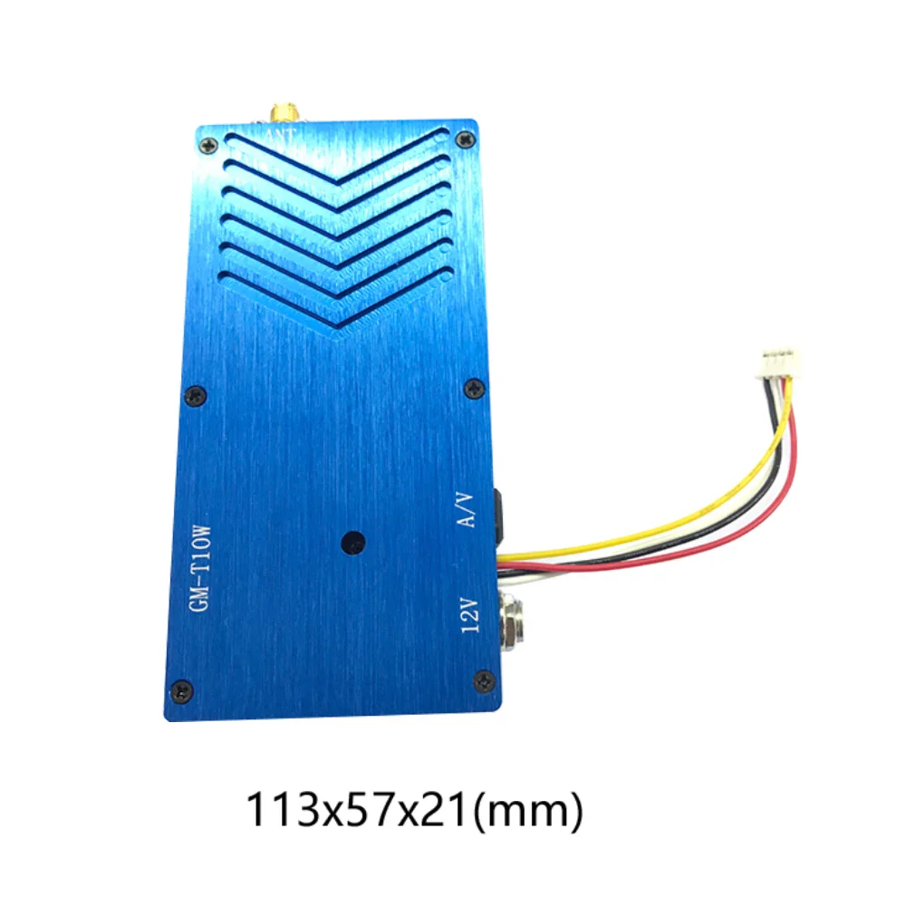 1.3G 10W 4CH  VTX - Wireless AV FPV Transmitter Receiver Combo for Long Rang RC Drone /  Quadcopter