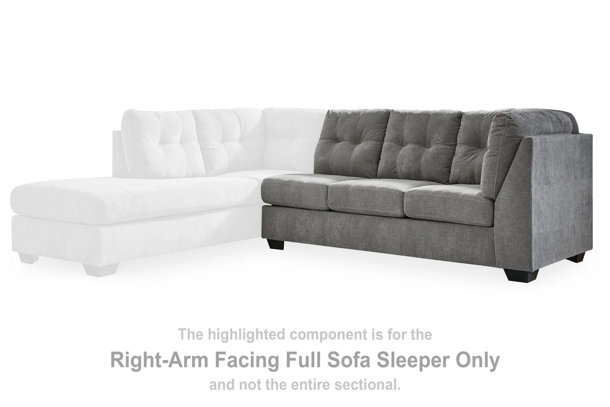 Marleton - Raf Full Sofa Sleeper - Gray