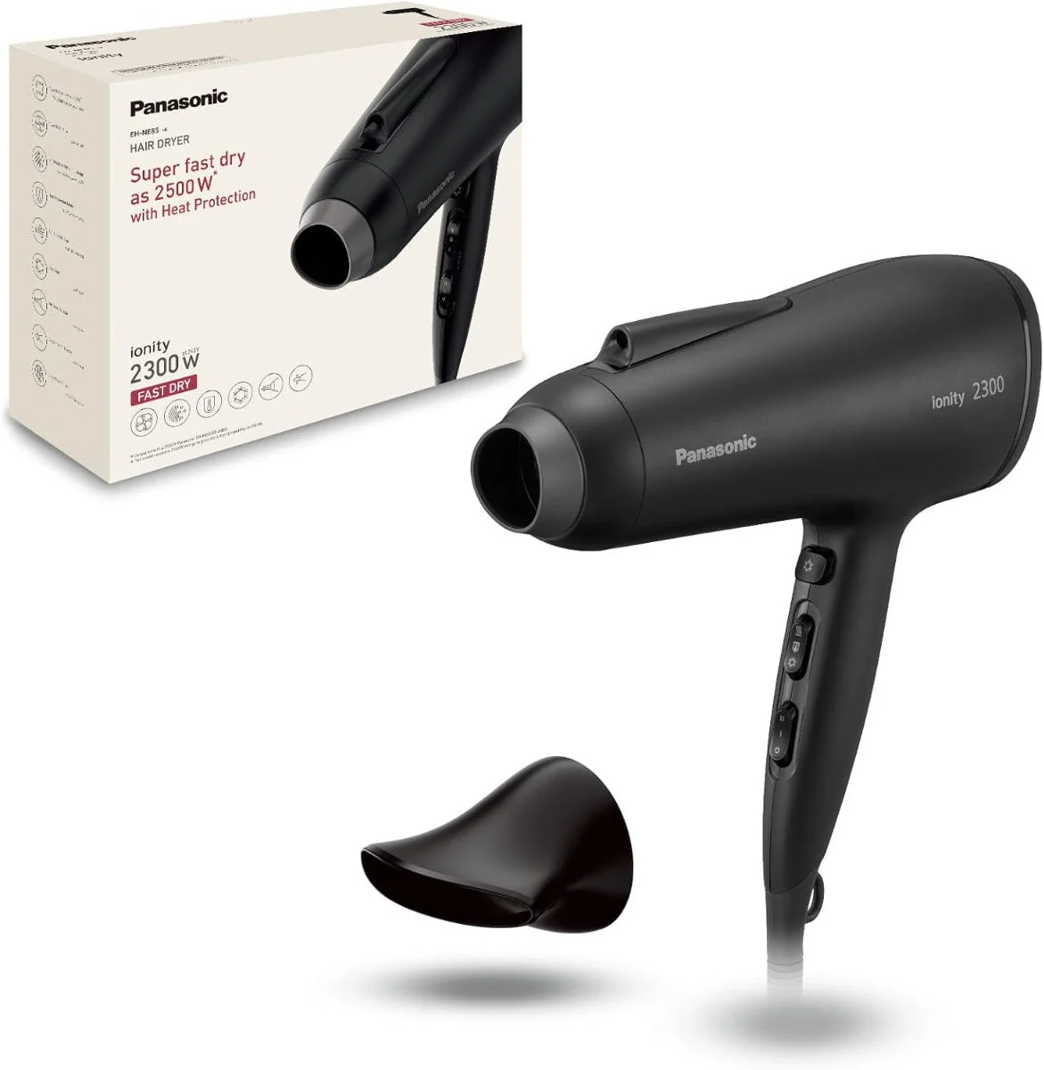 Panasonic EH-NE85 220 240 volts blow dryer hair dryer for with UK Dubai Hong Kong Plug